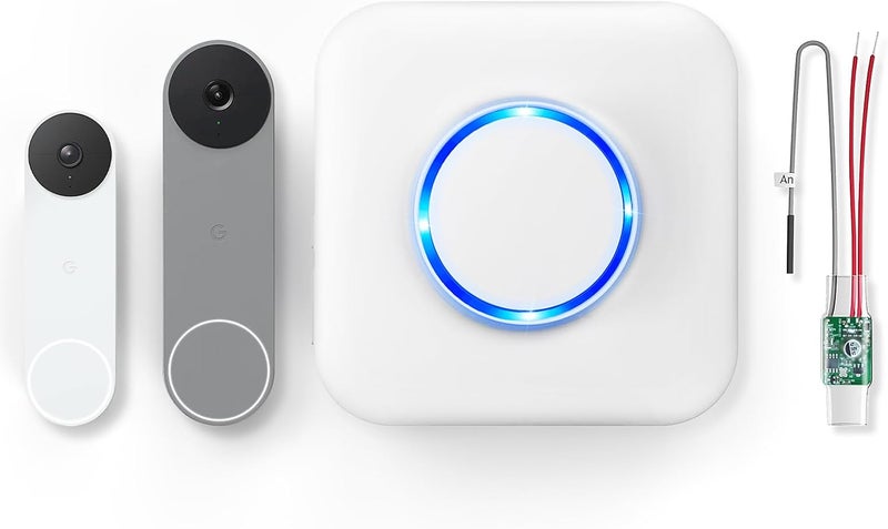 PHYSEN Store Wireless Doorbell Chime - Compatible with Google Nest Doorbell (Wired, 2nd Gen& 3rd Gen) and Google Nest Doorbell (Battery) with Wired Transmitter (1 Video Doorbell Extender 1 Receiver） - Image 1